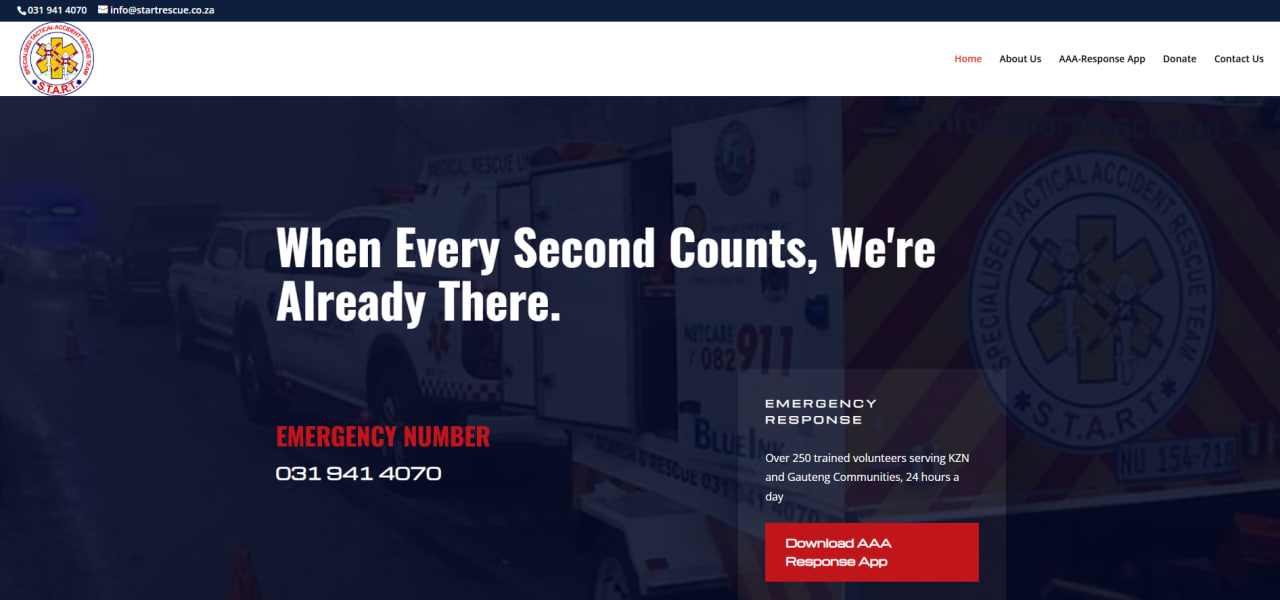 START Rescue website